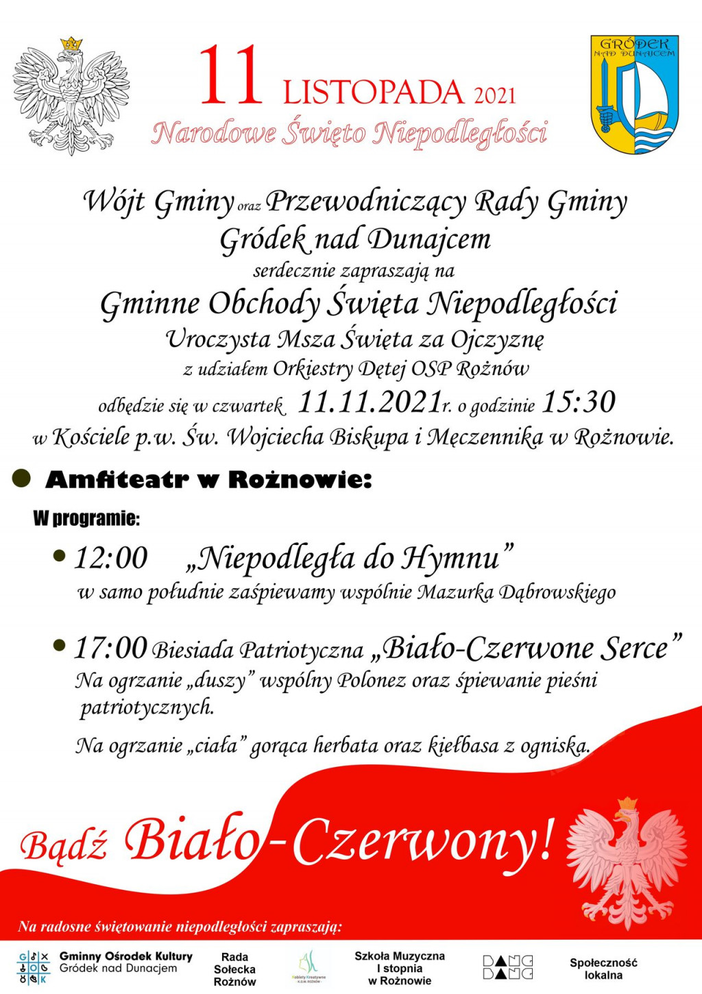 Zapraszamy do obchodów Narodowego Święta Niepodległości
