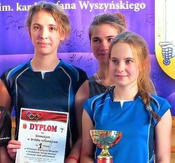 Półfinał Mistrzostw Małopolski w tenisie stołowym dla dziewczyn z Gródka nad Dunajcem